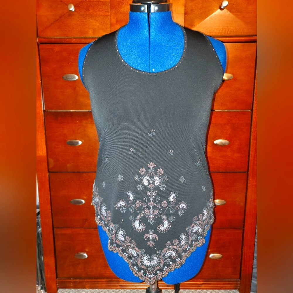 Ashley Stewart Sequin Halter Top